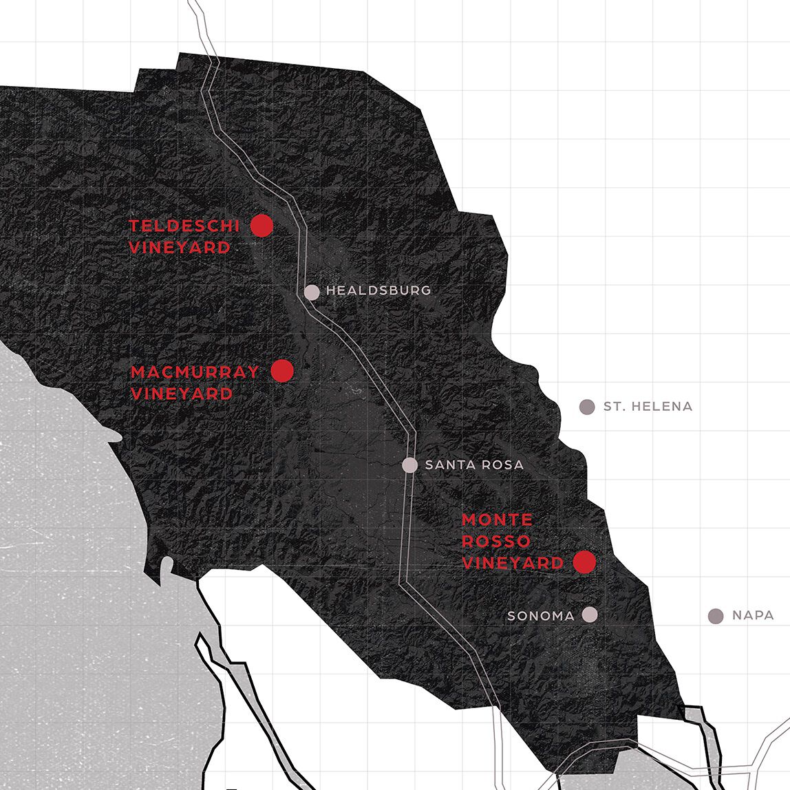 Ravenswood Vineyard Map