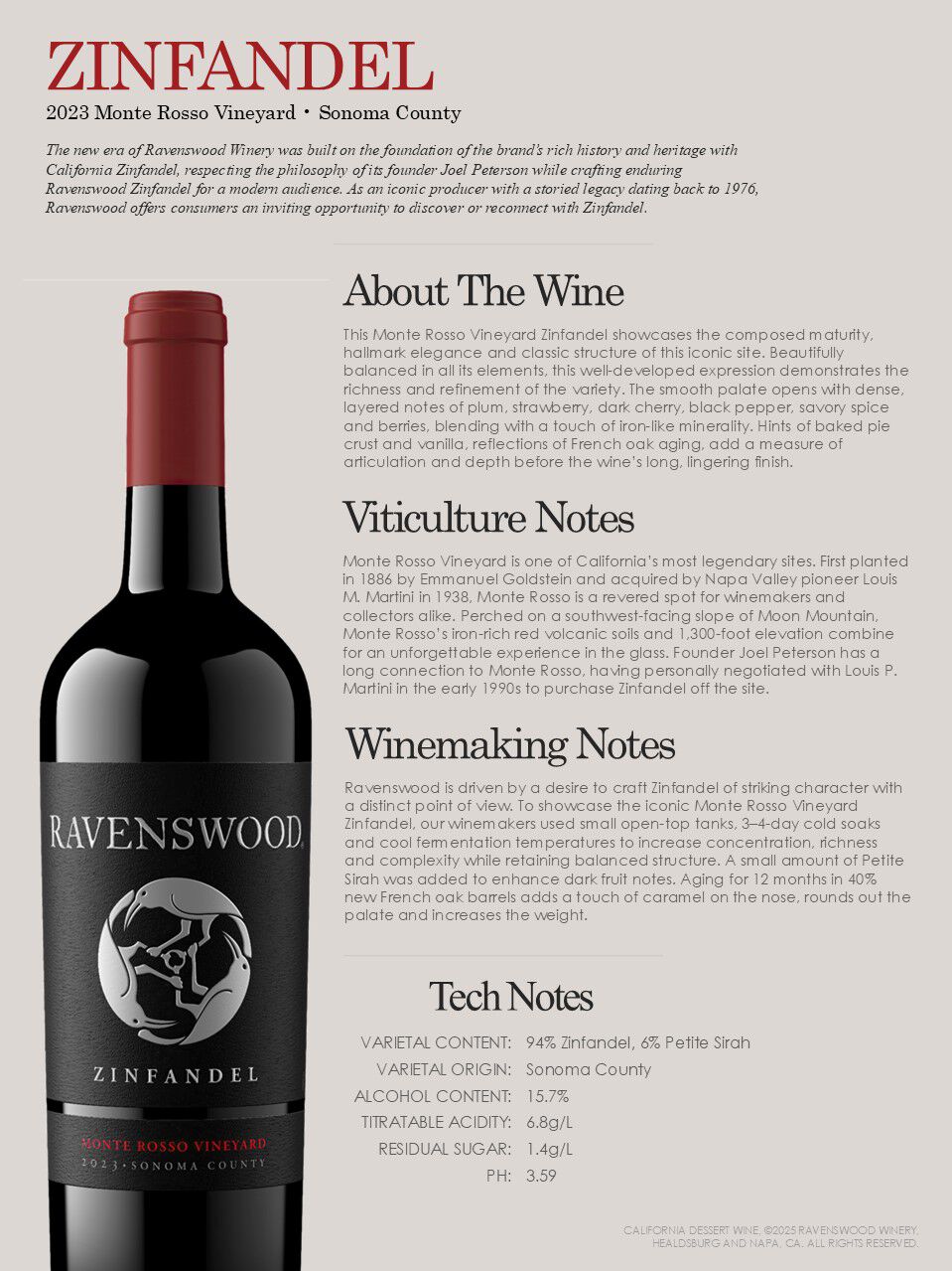 Monte Rosso Vineyard